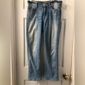 7 For All Mankind Women's Blue Boot Cut Jeans